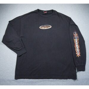 Vintage Orange County Choppers Shirt Mens XL Black Long Sleeve Motorcycle Y2K‎